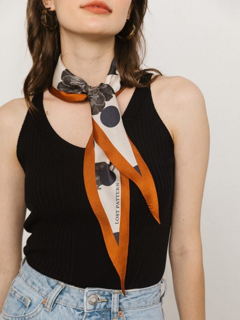 Elevate Your Style with Lostpattern’s Stunning Silk Scarves: Uniqueness in Every Knot